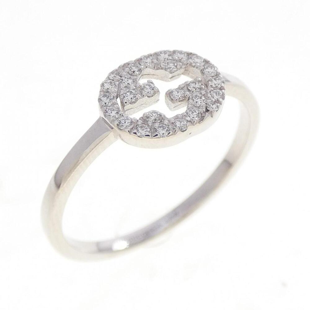 GUCCI Silver Diamond Ring
